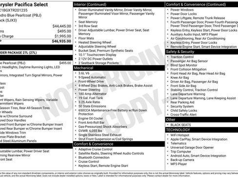 Used 2026 Chrysler Pacifica Select image 21