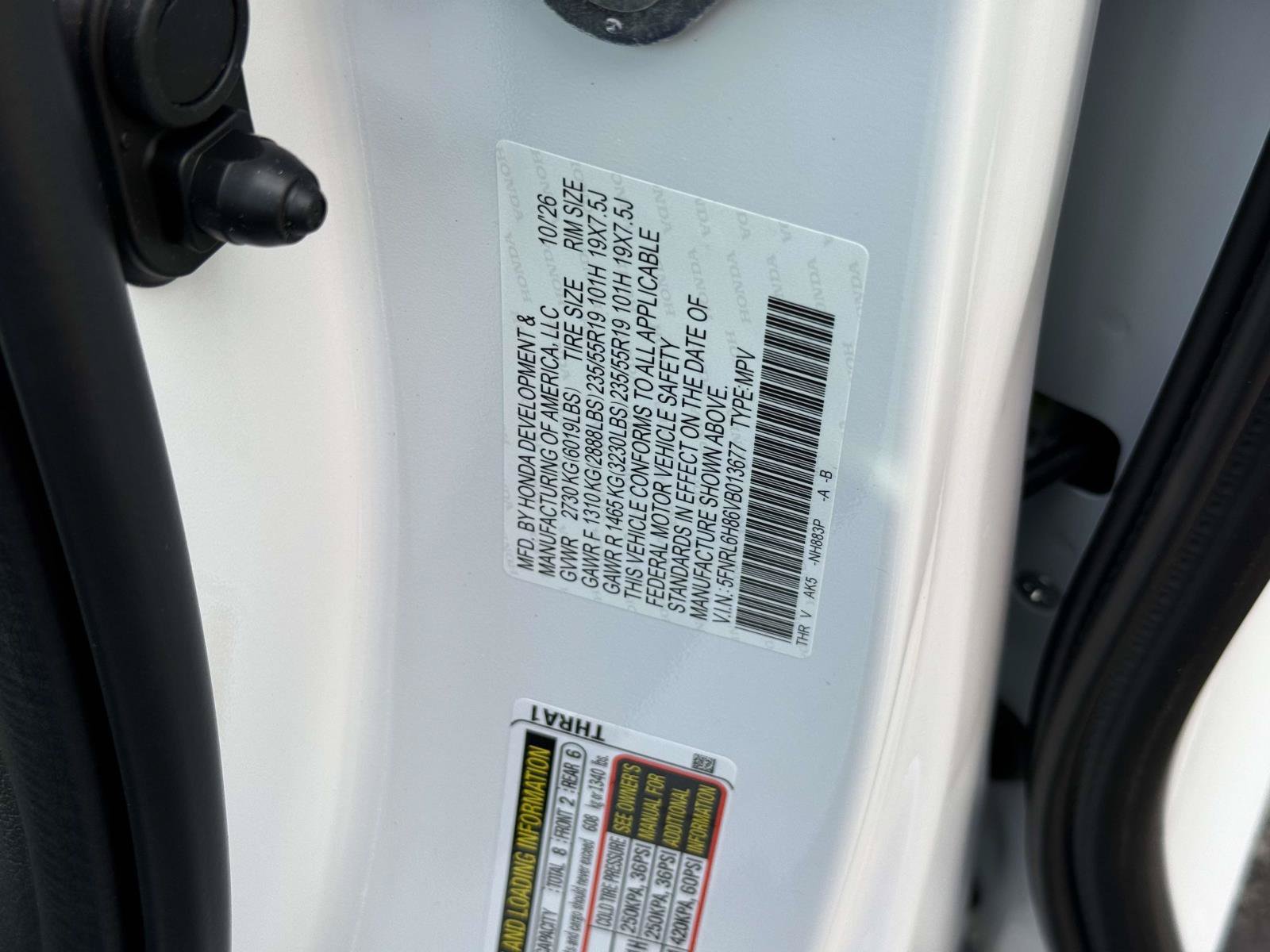 New 2027 Honda Odyssey Touring image 21