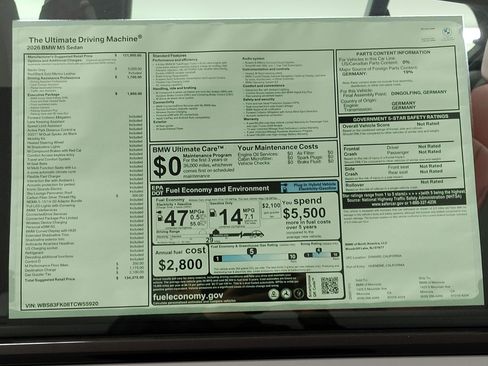 New 2026 BMW M5 w/ Executive Package AWD/4WD image 31