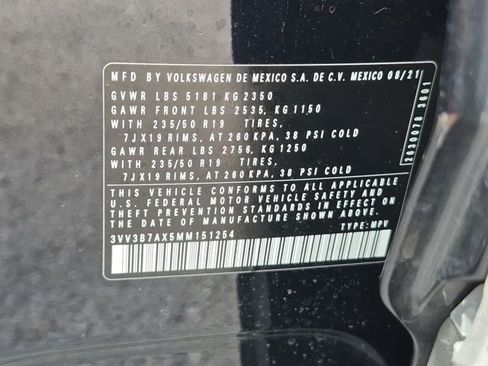 Used 2021 Volkswagen Tiguan SEL FWD image 15