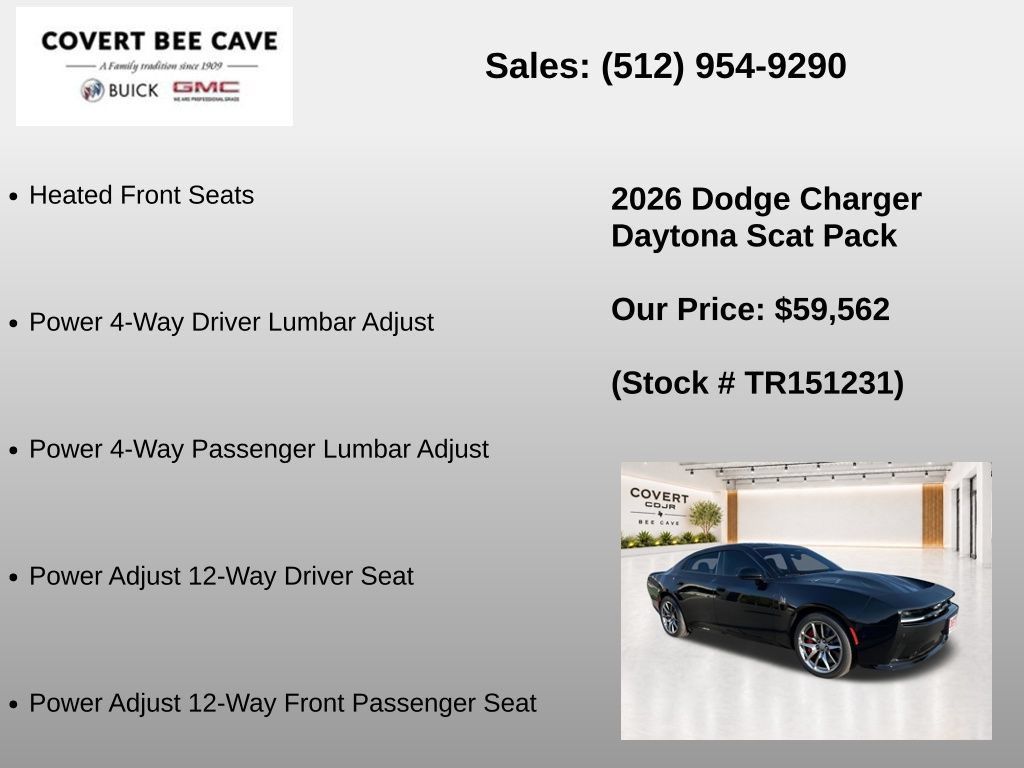 New 2026 Dodge Charger Daytona Scat Pack w/ Track Package AWD/4WD image 27