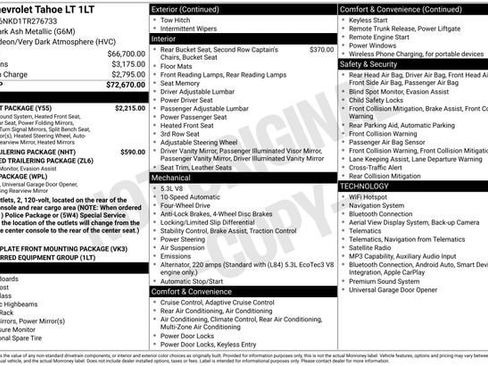 New 2026 Chevrolet Tahoe LT w/ Comfort Package AWD/4WD image 33
