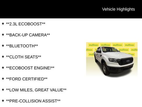 Used 2022 Ford Ranger XL w/ Trailer Tow Package RWD image 6