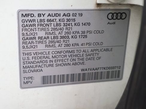 Used 2019 Audi Q7 3.0T Prestige w/ Prestige Package AWD/4WD image 46