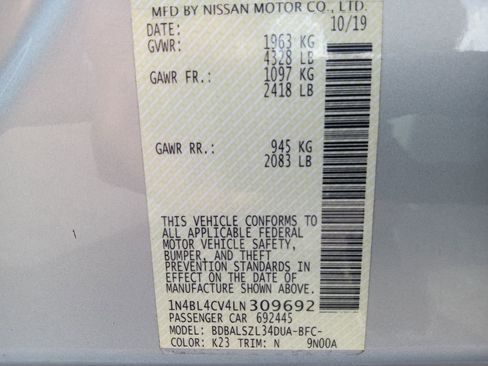 Used 2020 Nissan Altima 2.5 SR FWD image 35