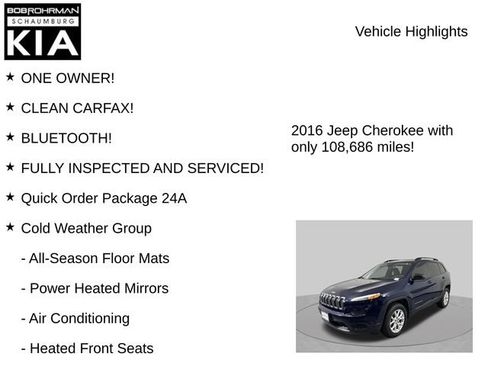 Used 2016 Jeep Cherokee Sport w/ Cold Weather Group AWD/4WD image 8