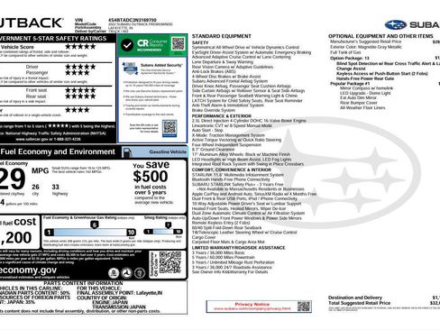 Used 2022 Subaru Outback Premium w/ Popular Package #1 image 4