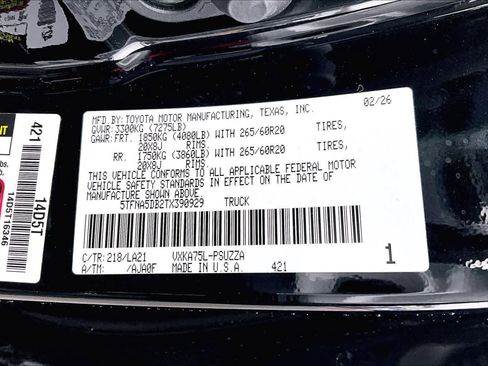 New 2026 Toyota Tundra Platinum AWD/4WD image 18