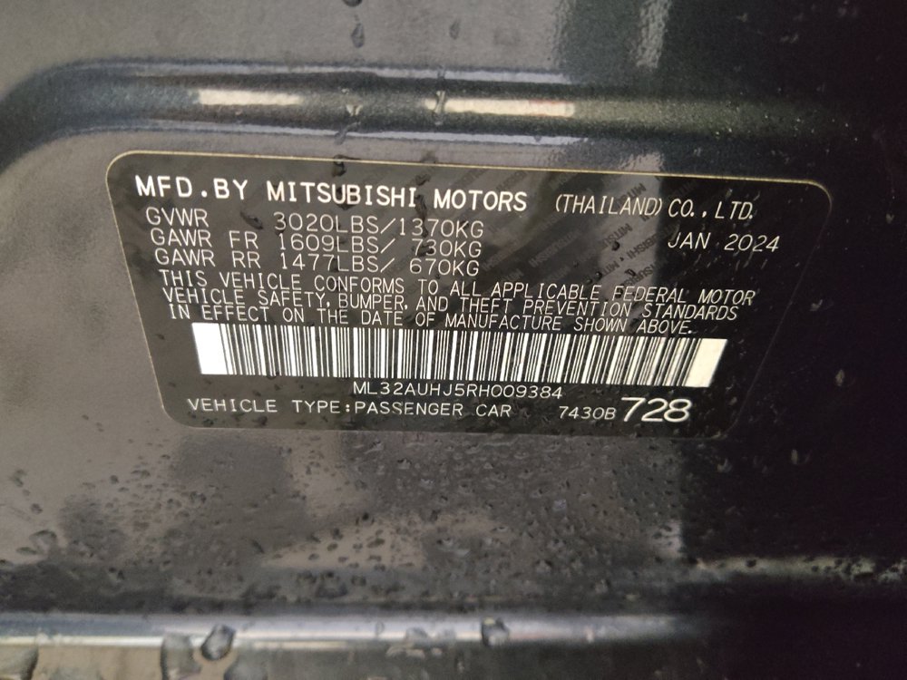 Used 2024 Mitsubishi Mirage ES FWD image 33