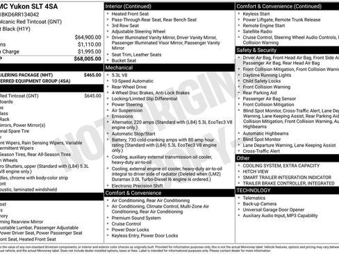 Used 2024 GMC Yukon SLT w/ Max Trailering Package RWD image 8