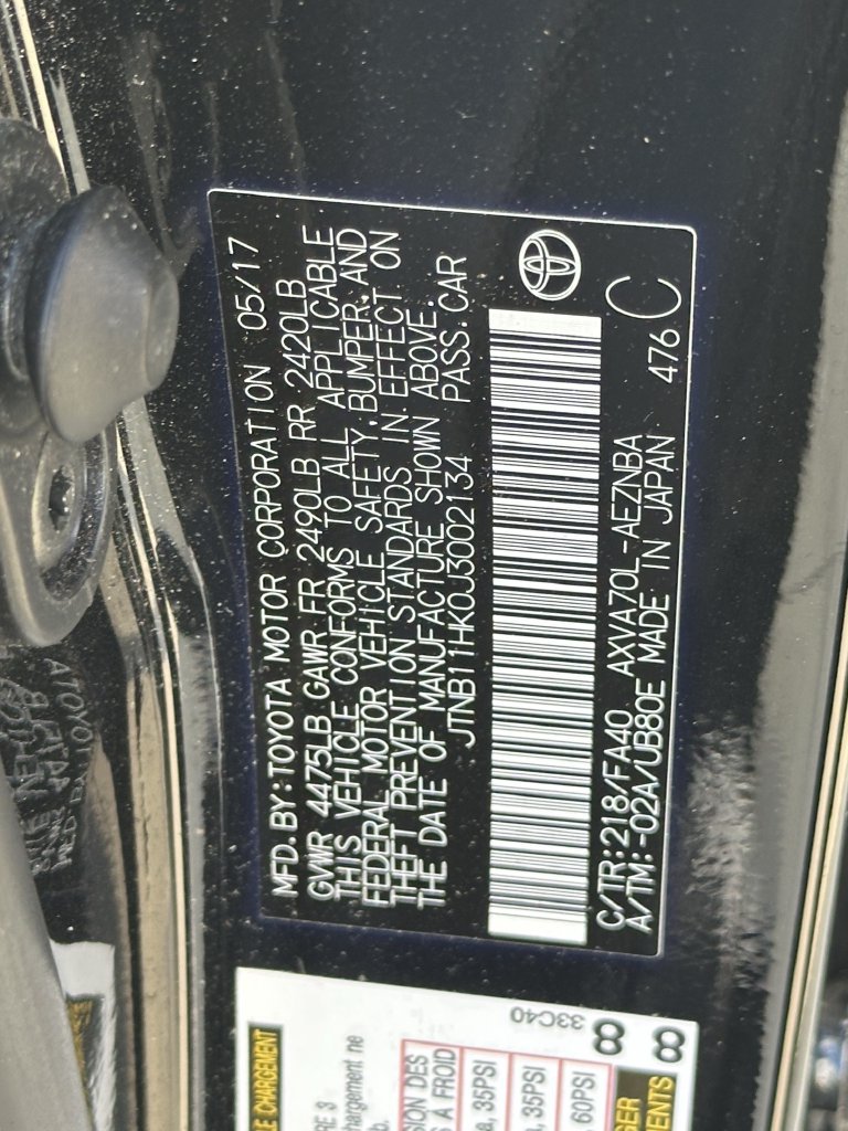 Used 2018 Toyota Camry LE w/ Moonroof Package FWD image 11