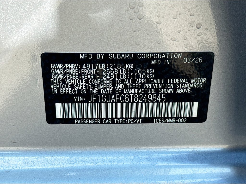 New 2026 Subaru Impreza 2.0i Sport AWD/4WD image 41