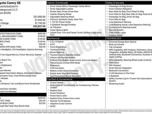 Certified 2025 Toyota Camry SE image 5