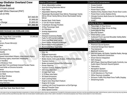 Used 2023 Jeep Gladiator Overland AWD/4WD image 4