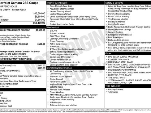 Used 2022 Chevrolet Camaro SS RWD image 5