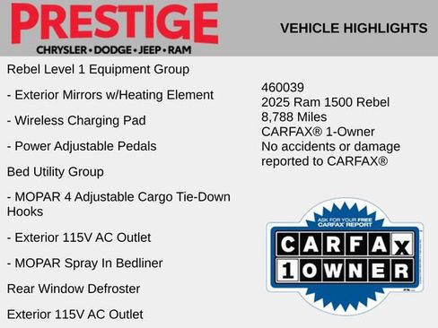 Used 2025 RAM 1500 Rebel w/ Bed Utility Group image 4