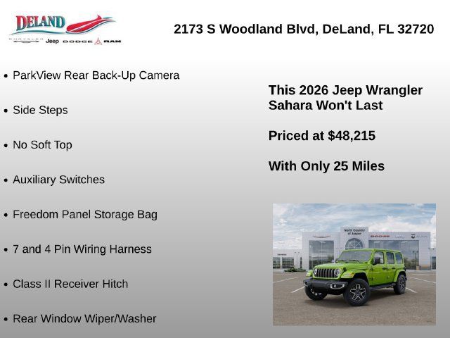 New 2026 Jeep Wrangler Unlimited Sahara AWD/4WD image 16