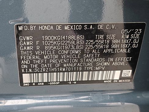 Certified 2024 Honda HR-V Sport image 34