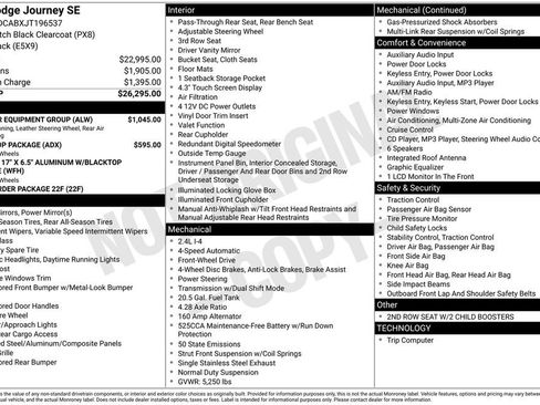 Used 2018 Dodge Journey SE w/ Popular Equipment Group image 9