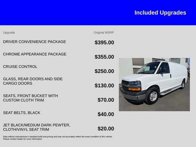 Used 2025 Chevrolet Express 2500 w/ Driver Convenience Package RWD image 12