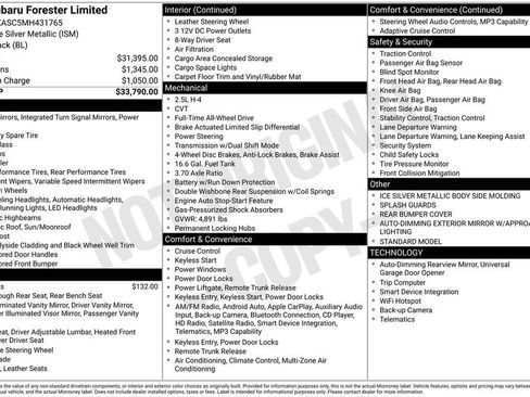 Used 2021 Subaru Forester Limited image 3