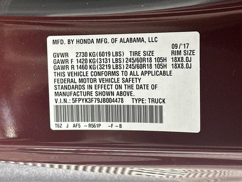 Used 2018 Honda Ridgeline RTL-E image 12