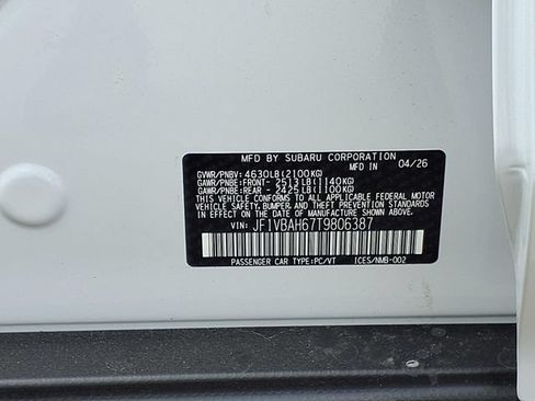 New 2026 Subaru WRX Premium AWD/4WD image 10