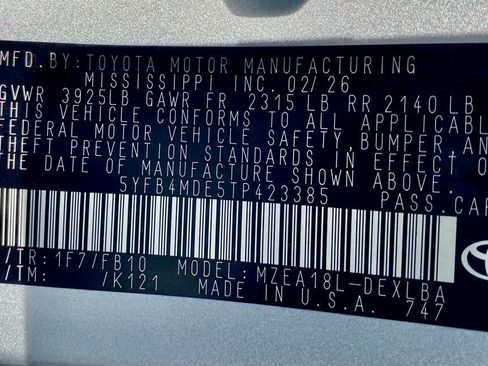 Used 2026 Toyota Corolla LE FWD image 20