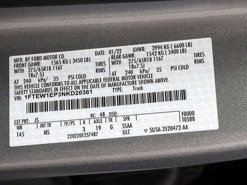 Used 2022 Ford F150 XLT w/ Equipment Group 302A High AWD/4WD image 30