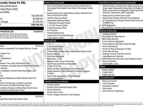 Certified 2023 Hyundai Santa Fe SEL w/ Premium Package FWD image 33