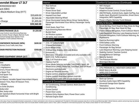 New 2025 Chevrolet Blazer LT w/ Convenience Package FWD image 6