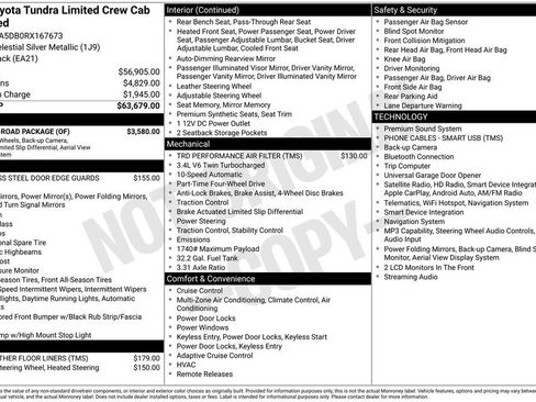 Used 2024 Toyota Tundra Limited w/ TRD Off-Road Package AWD/4WD image 39