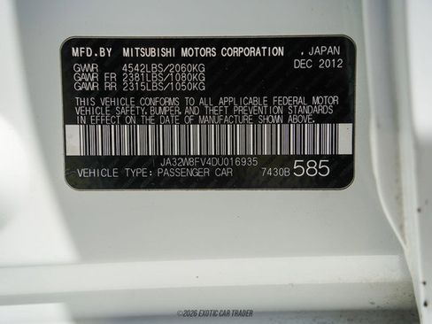 Used 2013 Mitsubishi Lancer Evolution GSR AWD/4WD image 66