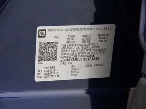 Used 2022 Chevrolet Equinox RS w/ RS Leather Package image 22