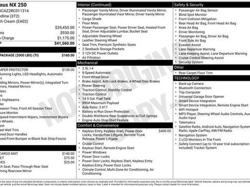 Used 2024 Lexus NX 250 FWD w/ Towing Package (2000 Lbs) image 2