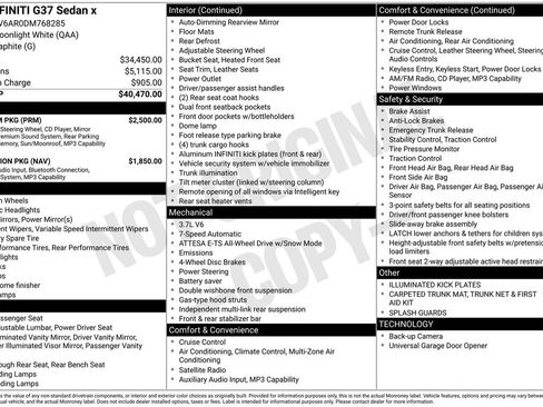 Used 2013 INFINITI G37 x w/ Premium Pkg image 37