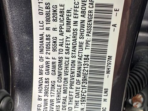 Used 2017 Honda Civic EX-T image 31