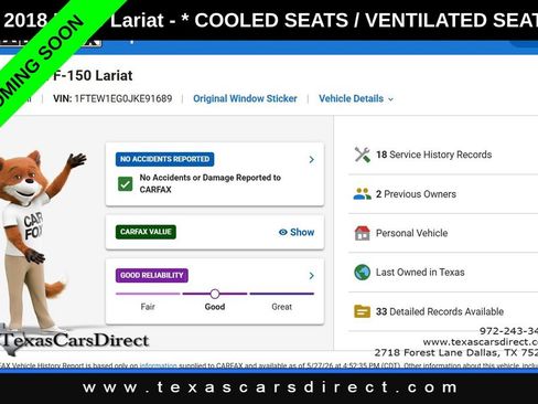 Used 2018 Ford F150 Lariat AWD/4WD image 7