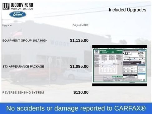 Used 2022 Ford Ranger XL w/ Equipment Group 101A High RWD image 12