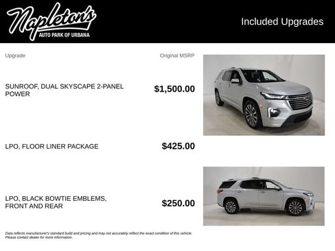 Used 2022 Chevrolet Traverse Premier w/ LPO, Floor Liner Package AWD/4WD image 27