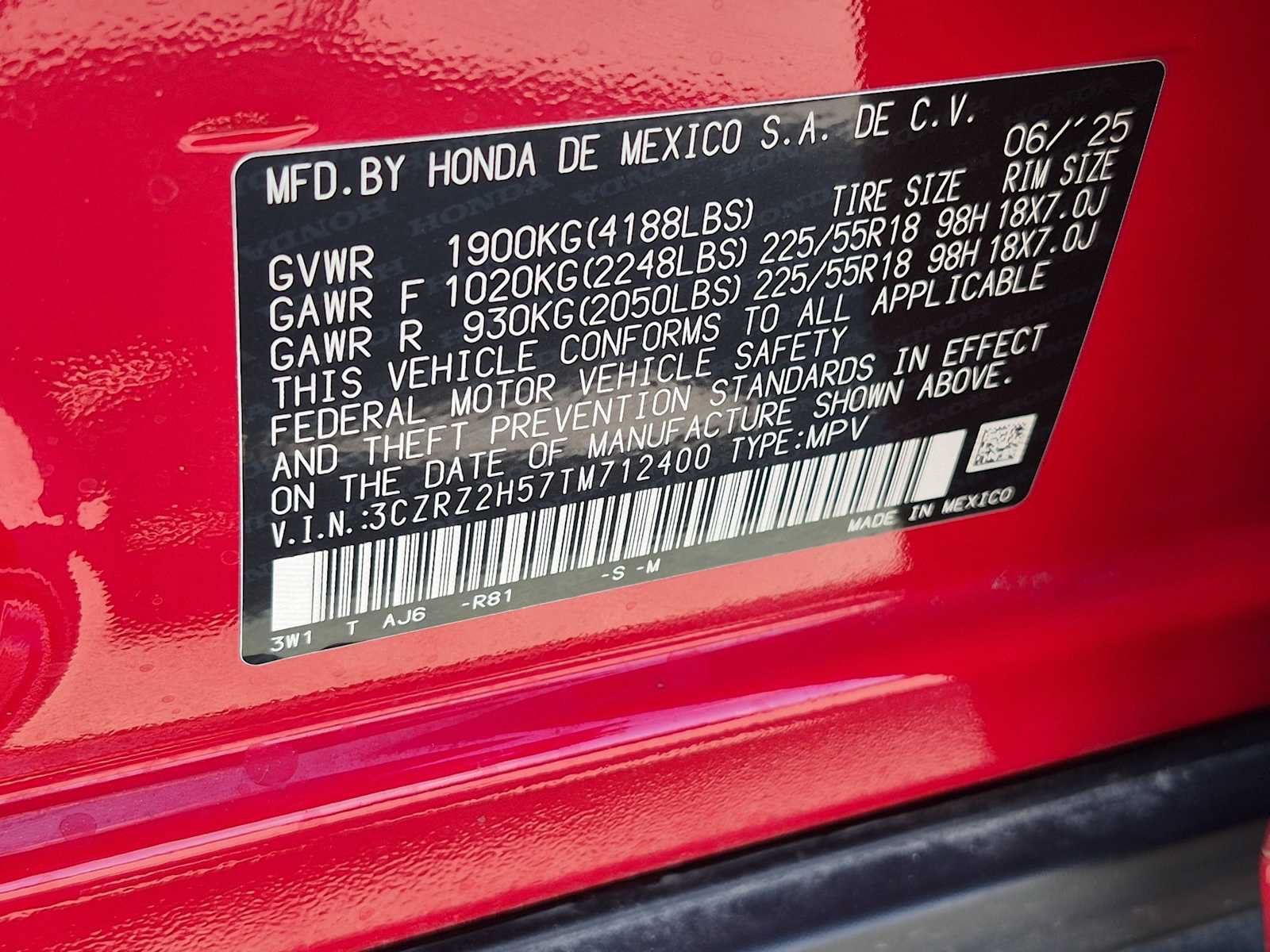 Certified 2026 Honda HR-V Sport image 32