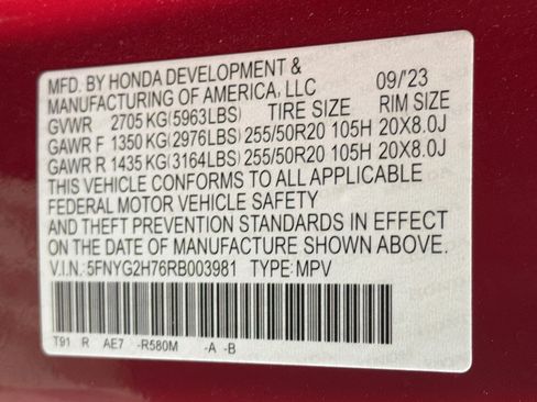 Used 2024 Honda Pilot Touring image 12