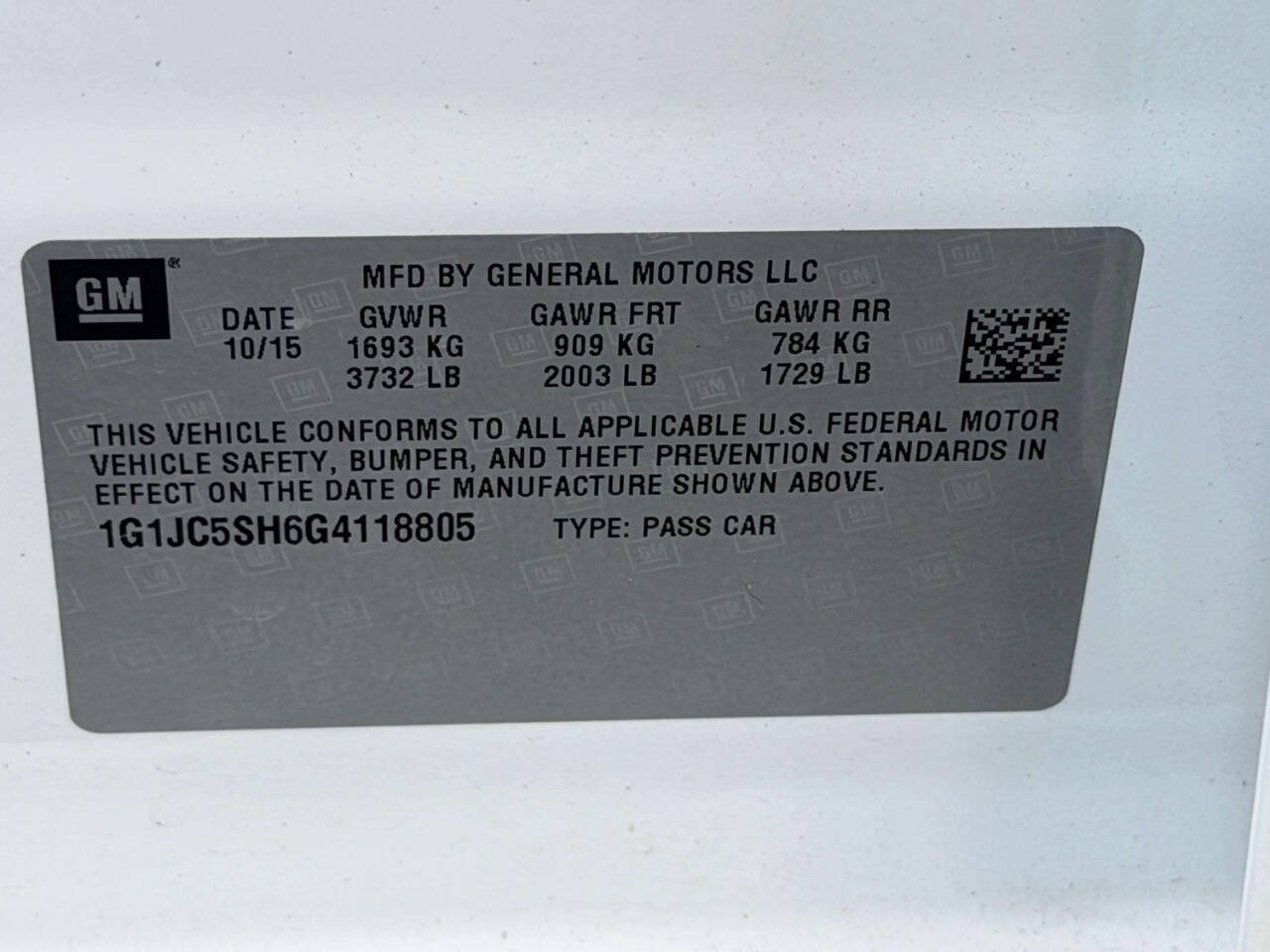 Used 2016 Chevrolet Sonic LT FWD image 19