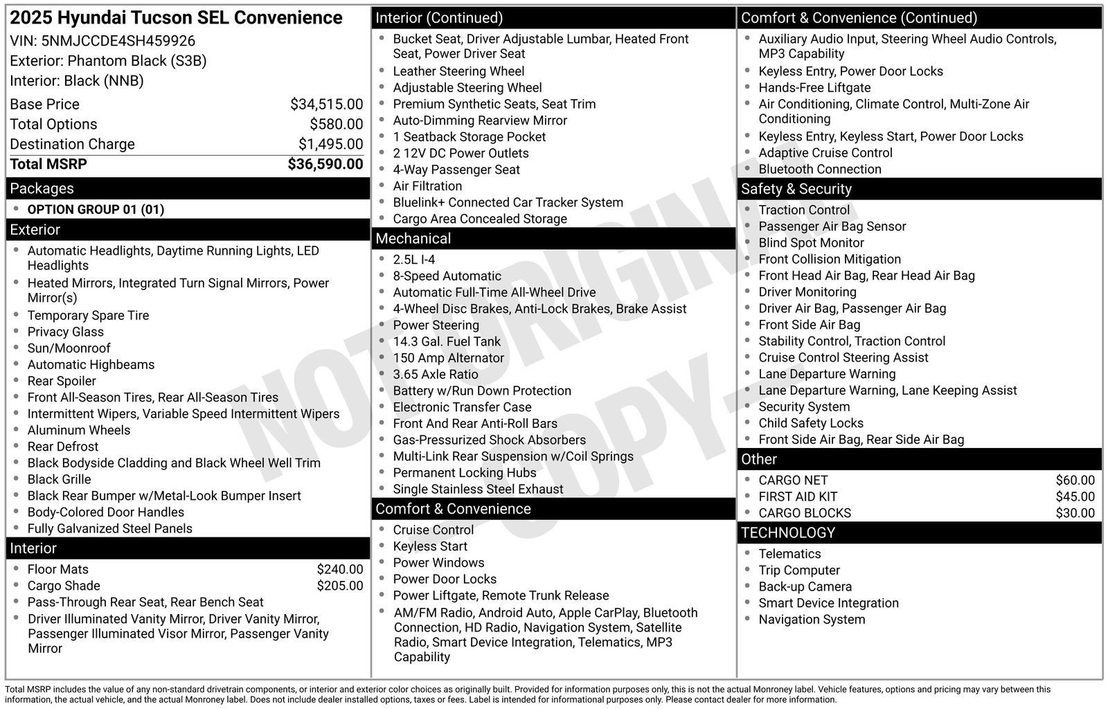 Certified 2025 Hyundai Tucson SEL AWD/4WD image 27
