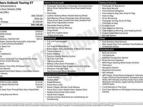 Certified 2025 Subaru Outback Touring XT AWD/4WD image 29