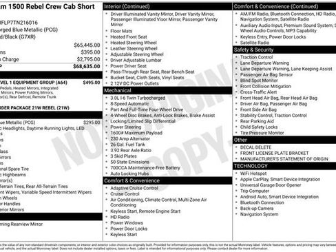 New 2026 RAM 1500 Rebel w/ Rebel Level 1 Equipment Group AWD/4WD image 19