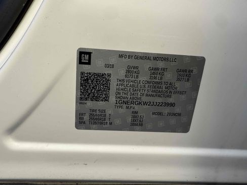 Used 2018 Chevrolet Traverse LT w/ LPO, Black Accent Package image 77