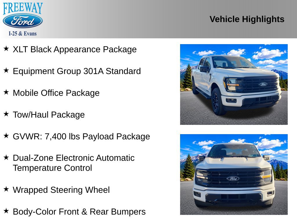 Used 2025 Ford F150 XLT w/ Equipment Group 301A Standard AWD/4WD image 2