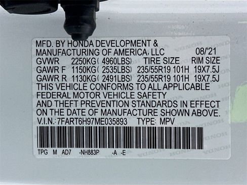 Used 2021 Honda CR-V Touring image 34