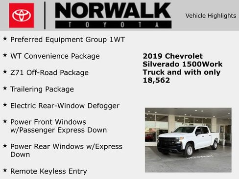 Used 2019 Chevrolet Silverado 1500 W/T w/ Z71 Off-Road Package image 10
